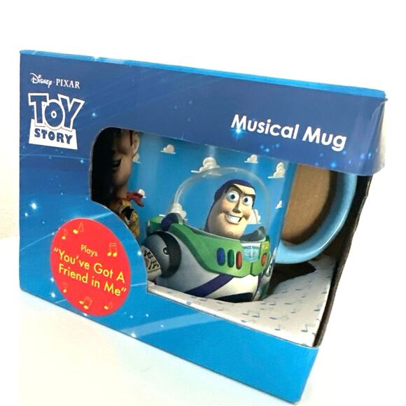 Disney Pixar Toy Story Musical Mug featuring Buzz Lightyear & Woody New in box - Picture 2 of 6